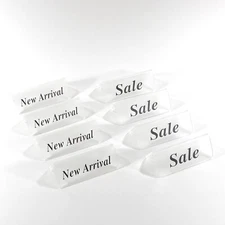8pc Lot Frosted Acrylic Tabletop Jewelry Sign Signage (4) New Arrival (4) Sale