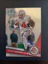 Julian Fleming 2023 Bowman Chrome University #109 Ohio State Buckeyes