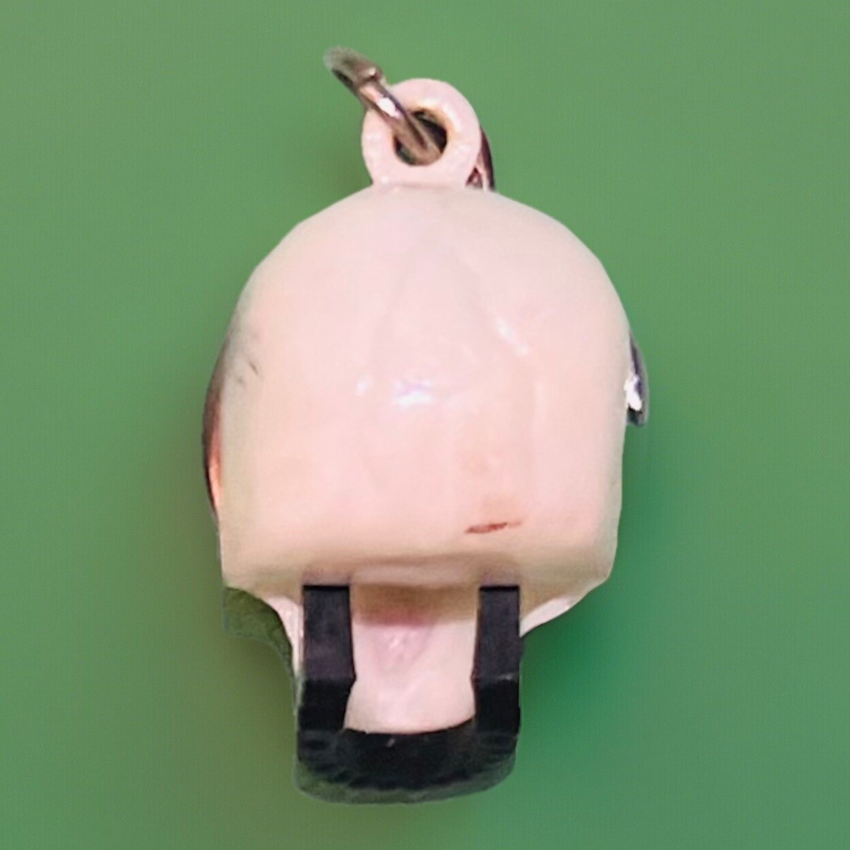 Vintage Cosmo Skull Key Chain Moving Jaw Plastic Halloween