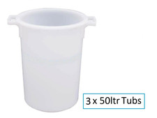 Tradewise 50 litre Rigid Mixing Tub Heavy Duty  x 3