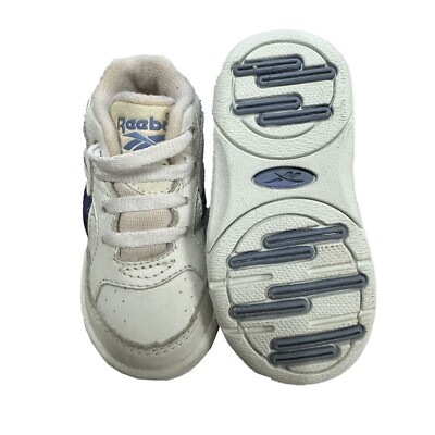 *Reebok Infant Classic Retro Trainers White UK Size Infant RRP  UK