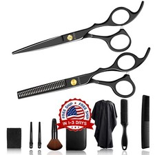 Kit Tijeras Profesionales Para Cortar El Cabello Peluquero De Acero inoxidable