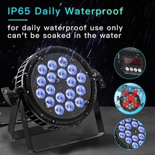 1 LED Stage RGBW Par Light 18X10W IP65 Waterproof Remote DMX Sound Activation