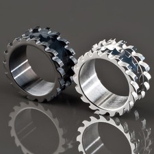 6-24Mm Flesh Tunnel Plug Saw Blade Steel Gear Teeth Z148