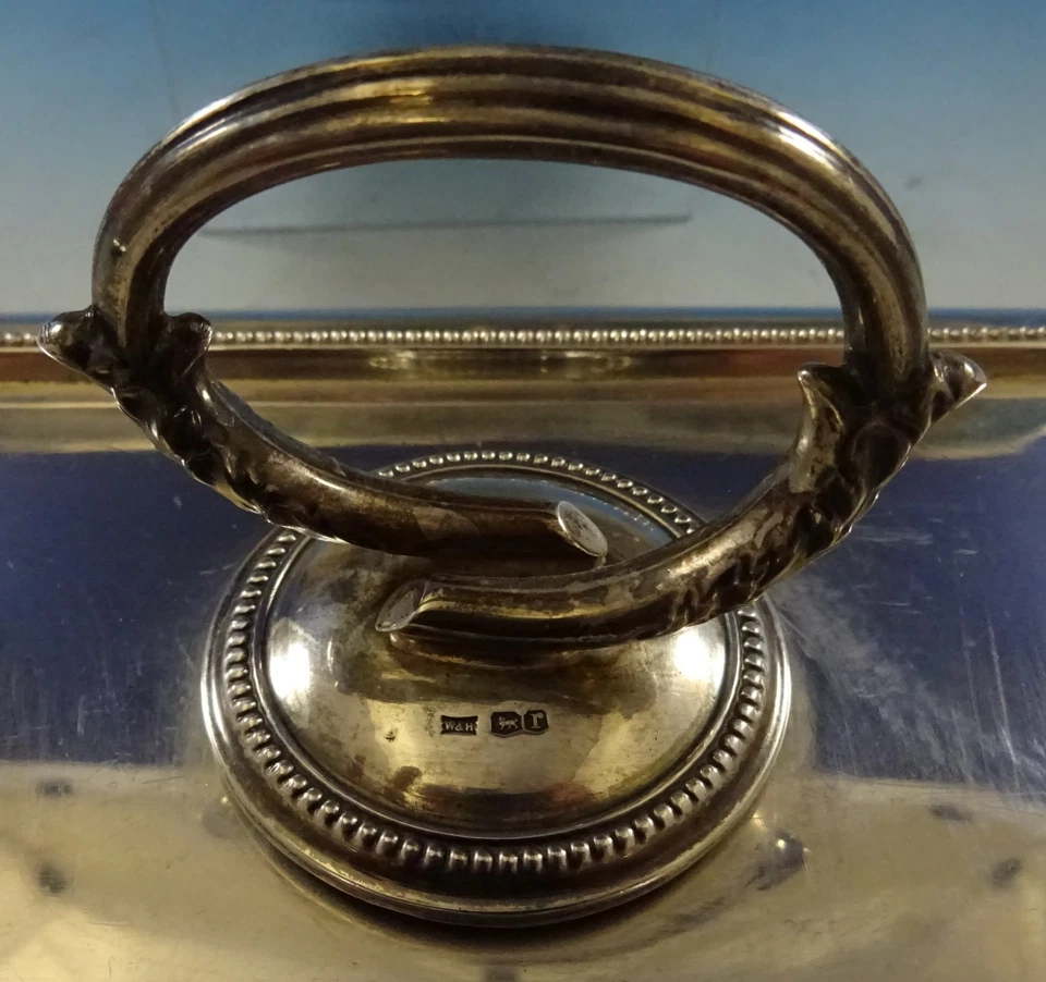 Бусина от Walker & Hall овощное блюдо с покрытием из чистого серебра и дополнительная крышка #2645 - Изображение 4 из 4