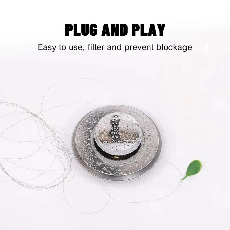 Tappo per lavandino con filtro di scarico in acciaio inossidabile - Bild 3 von 4