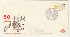 NETHERLANDS FDC 50 YEARS POSTAL CHEQUE AND CHECKING SERVICE