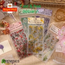 Botanical Flower Stickers | Scrapbooking Journal Planner Craft