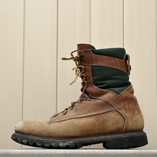 IRISH SETTER BOOT MEN'S WORK PLAIN TOE BOOTS VIBRAM SOLE MADE IN USA SZ 9