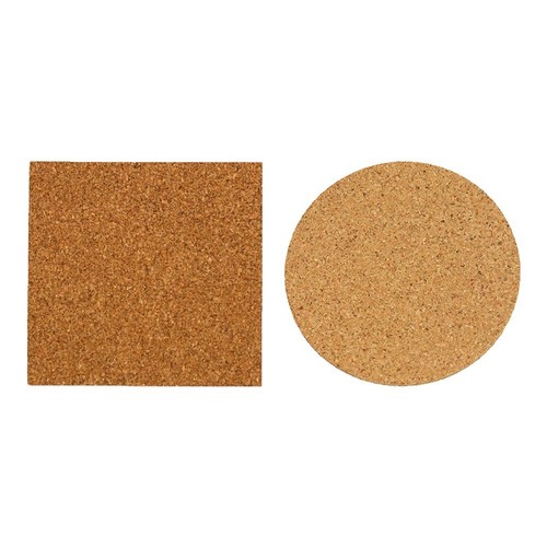 Kork-Untersetzer Quadratisch (10 Stück) – 10 X 10 Cm, Rutschfeste Unterlage Für Gläser & Töpfe