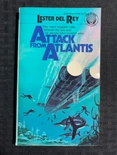 1978 ATTACK FROM ATLANTIS by Lester Del Rey FN 6.0 1st Del Rey Paperback