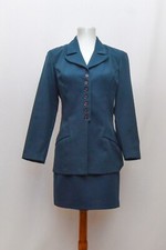 Vintage Rampage womens business skirt set navy size 7 S Y2K