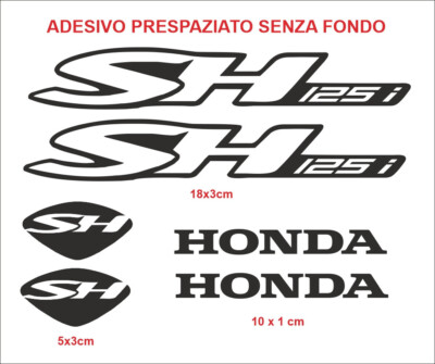 ADESIVI HONDA SH 125 I kit stickers decals scooter carena casco