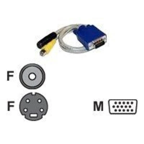 CABLES UNLIMITED VGA TO TV-OUT S-VIDEO ADAPTER AUD-2350 - NEW! - Image 2 of 2