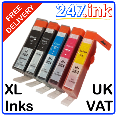 Set Di 20 Per HP 364 XL Con Foto Nero Per Photosmart C5370 C5373 C5380