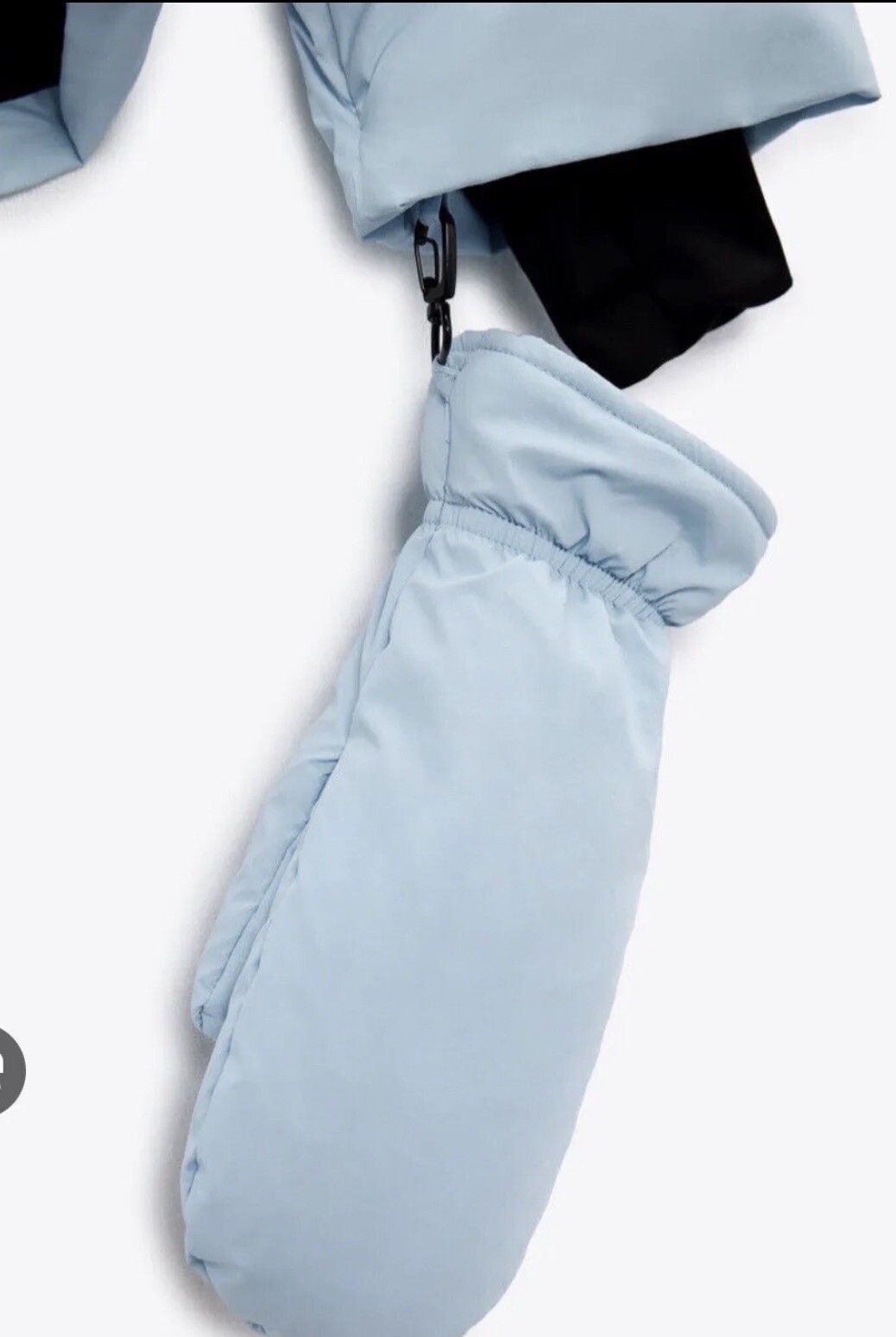 NWT ZARA WOMEN WATERPROOF DOWN JACKET puffer SKI COLLECTION SKY BLUE