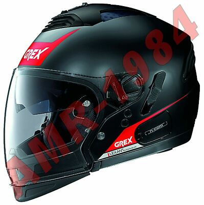 HELM NOLAN GREX G4.2 PRO VIVID N-COM AIR SCHWARZ MATT ROT FARBE 32 GRÖSSE XS - 54