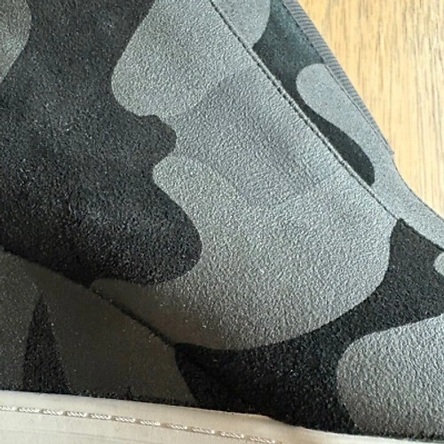 LINEA PAOLA Felicia Wedge Sneakers Black Camo Animal Print Ankle Booties SZ 7.5 - Picture 6 of 8