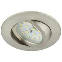 Briloner Einbauleuchte 1-Flammig Kunststoff Nickel Led 6,5W 3-Stufen Dimmbar