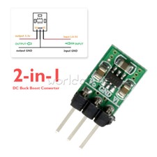 2-in-1 DC Buck Boost Converter Step Up Down Module 1.8V 2.7V 3.7V 5V to 3.3V