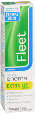 Fleet Saline Enema Laxative Extra Volume Bottle 7.8oz