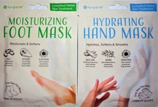 Nu-Pore ( Moisturizing Foot/Hydrating Hand) Mask Lot of 1, 2, 3, 6 (1 pair )Ea.*