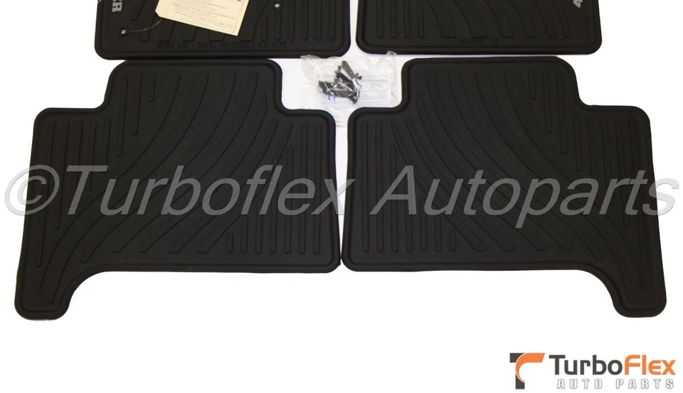 Juego de 4 alfombrillas negras para todo tipo de clima Toyota 4Runner 2003-2009 PT908-89090-20 Foto 4 de 4