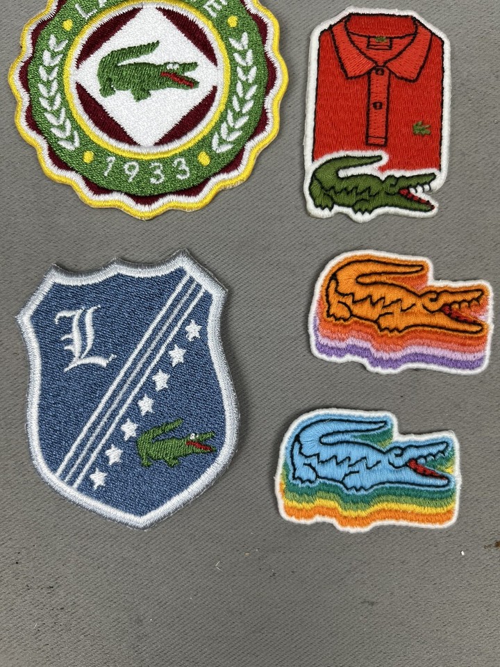 Lacoste Logo Patches Mixed Lot Iron On For Clothes / Bags etc 13