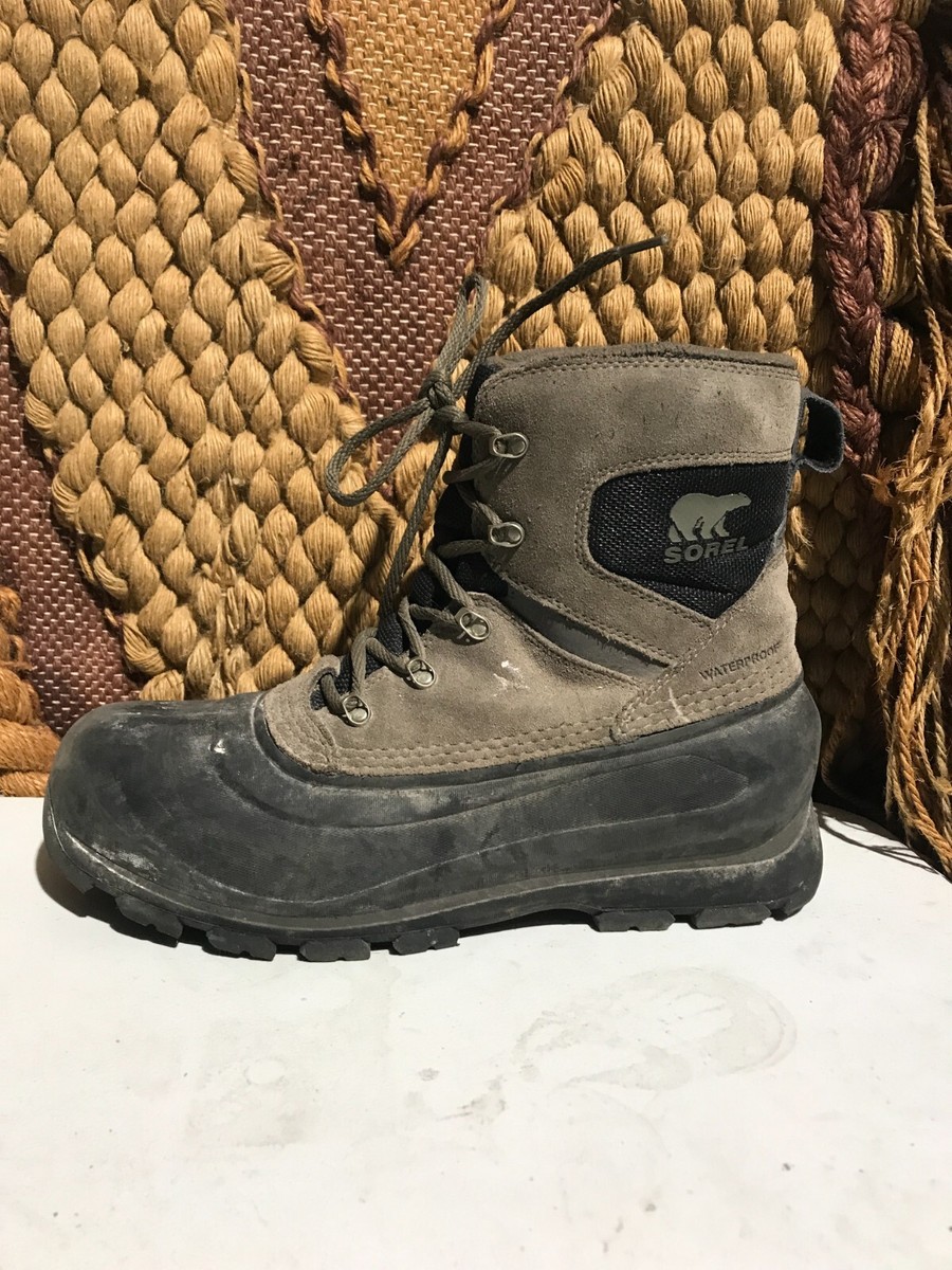 Sorel Grey Buxton Lace Up Boots Sorel Mens Buxton Lace Boot - Waterproof - Major, Black  main image 4