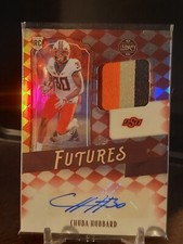 2021 Panini Legacy Futures Ruby 62/100 Chuba Hubbard  Rookie Patch