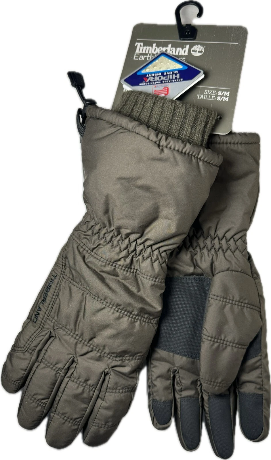 TIMBERLAND MEN'S BROWN WATERPROOF WARM GLOVE ONE PAIR PACK SZ.M. J1084-968