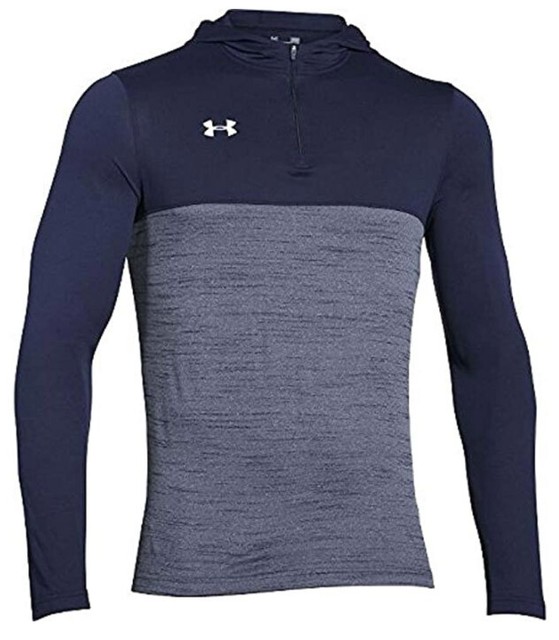 Under Armour Men's HeatGear Tech 1/4 Zip Hoodie Navy eBay