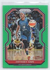 Odyssey Sims - 2021 Prizm WNBA - Green Prizm #80 - Atlanta Dream