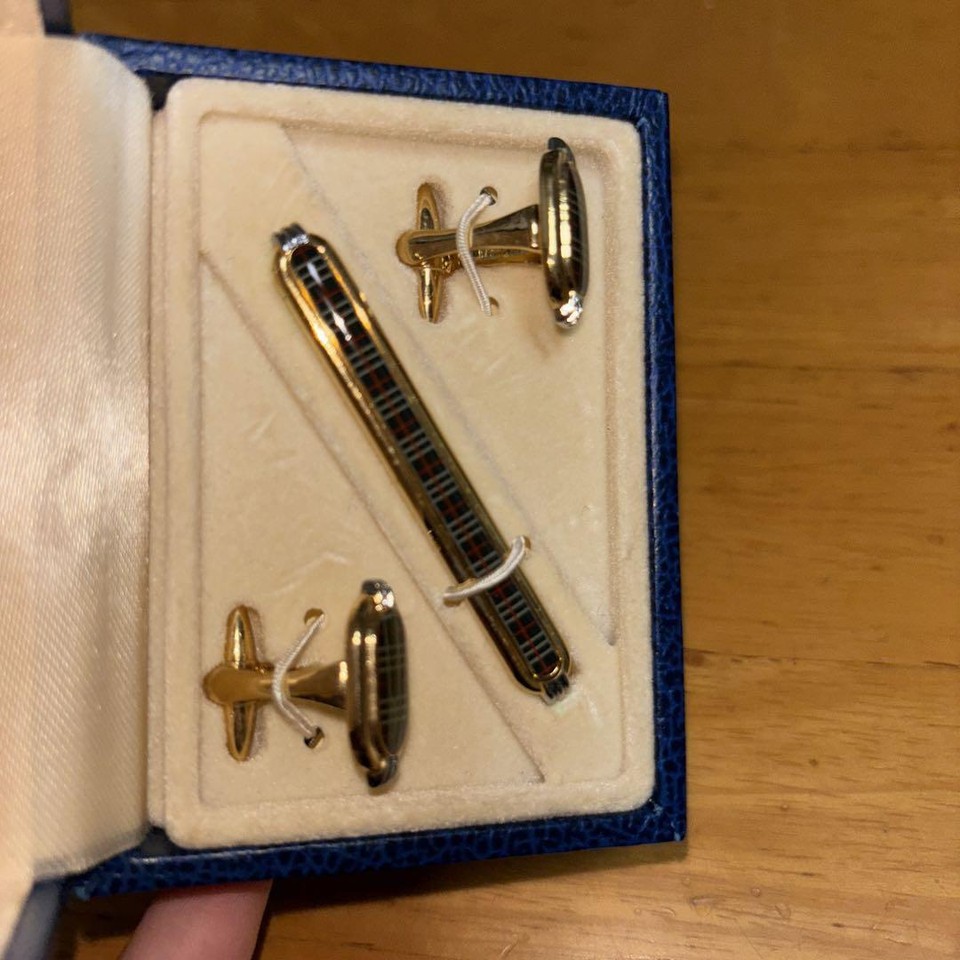 Burberry Tie Pin Cufflinks eBay