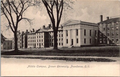 Middle Campus Brown University, Providence Rhode Island RI postcard