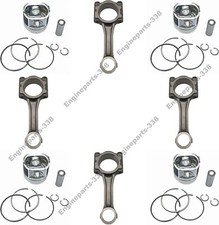 4SetsRod + Piston Kit Replacement for Isuzu 4JH1-TC Engine D-MAX ELF NKR77 truck