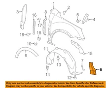 GM OEM 08-15 Captiva Sport,Vue Fender Fender Components-Front Bracket 22987076