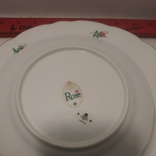 Vintage Christineholm Porzellan Rose 3-teiliges Einstellteller Set - Bild 4 von 6