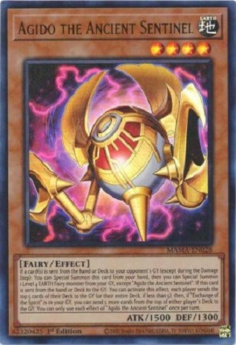 AGIDO THE ANCIENT SENTINEL ** ULTRA RARE 1ST EDITION (NM) MAMA-EN027 YUGIOH! 