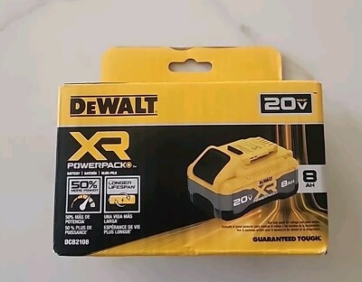 DEWALT DCB2108 20V XR POWERPACK 8AH LI-ION BATTERY NEW FREE SHIPPING!! 