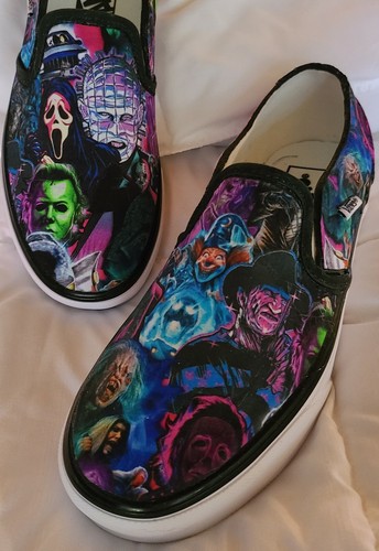 VANS Shoes Custom Hand Detailed Slip On 