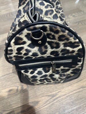 VTG Bebe Brown and Black Animal‎ Print Backpack Mini Backpack For Women leopard print new in package black  main image 3