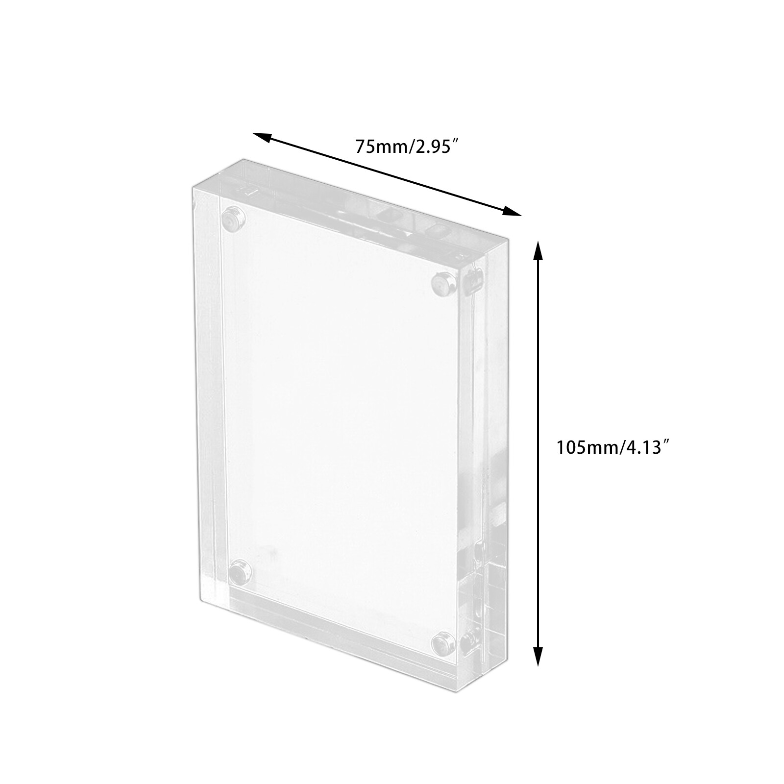 Photo Frame Clear Glass Effect Acrylic Photo Frame View Both Sided