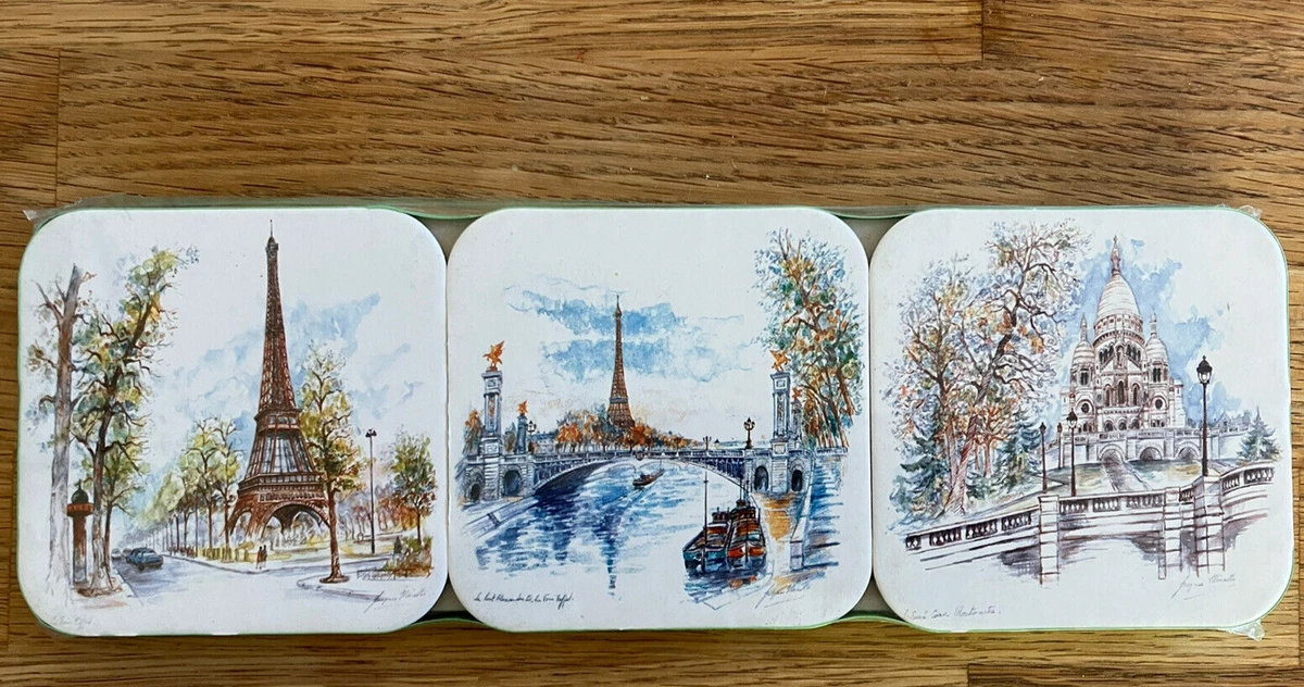 Paris drink coasters outlet