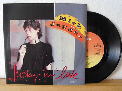 7'' Single - MICK JAGGER - Lucky In Love - UK CBS 1985 - Vinyl in Near Mint!