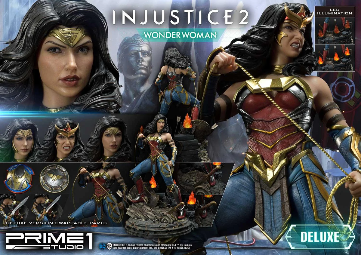 PRIME 1 DC Injustice 2 Wonder Woman DELUXE Version ¼ Scale