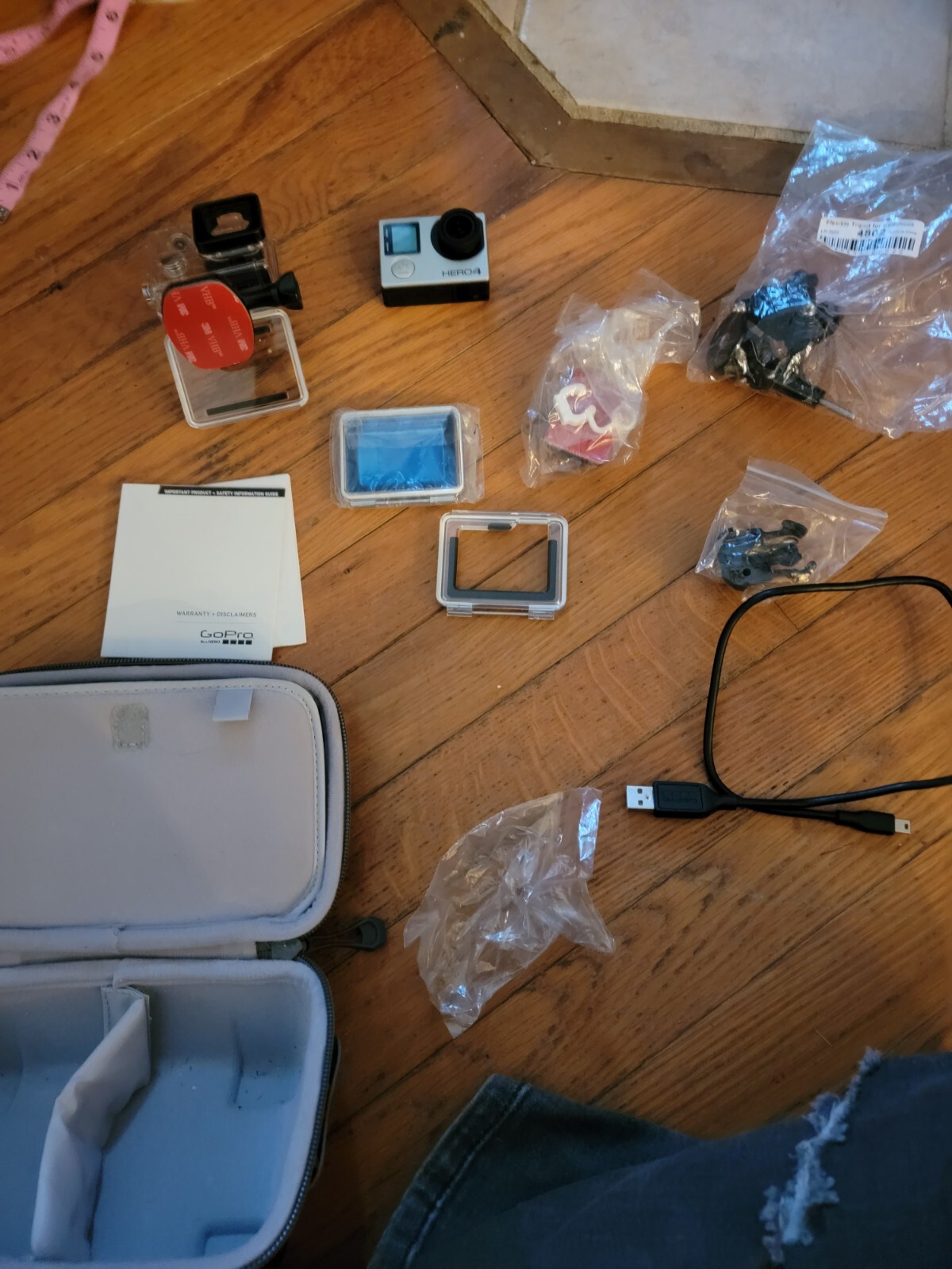 GoPro HERO4 Action Camera Silver Edition w/extras & Accessories
