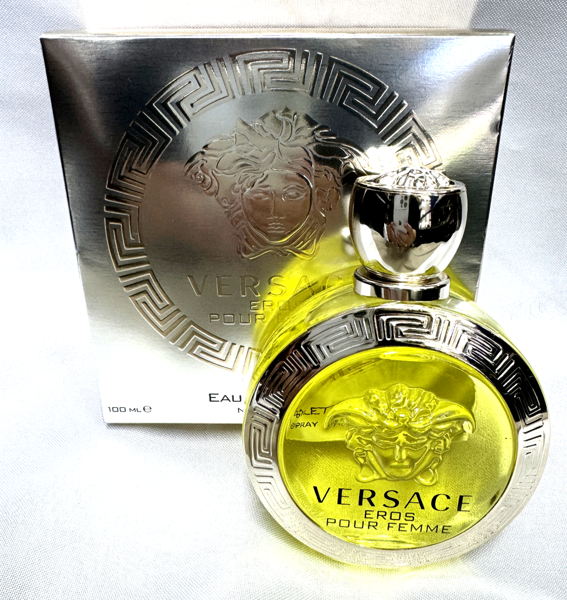 VERSACE EROS POUR FEMME EDT 100 ML NATURAL SPRAY 3.4 US FL.0Z | eBay
