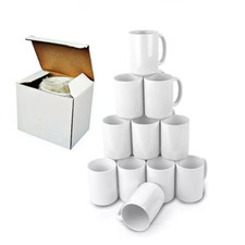 Sublimation Blank Ceramic Mugs- 11oz, One Lot...
