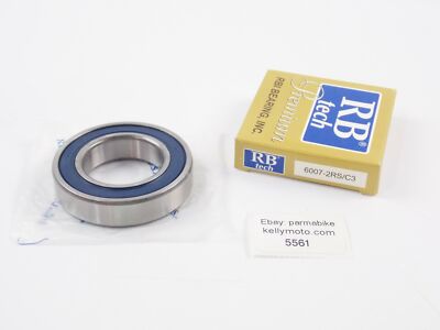 RB TECH PREMIUM RADIAL BALL BEARING 72X72X18 6007-2RS/C3 MOTORCYCLE ...